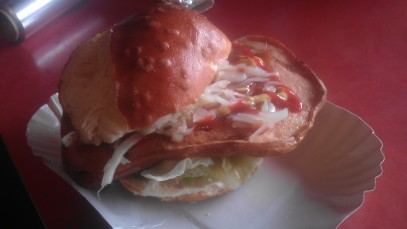 Leberkäs-Burger